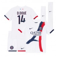 Paris Saint-Germain Desire Doue #14 Bortaställ Barn 2024-25 Korta ärmar (+ Korta byxor)